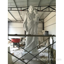 Inventar Großes Fiberglas Jesus mit Baby Statue